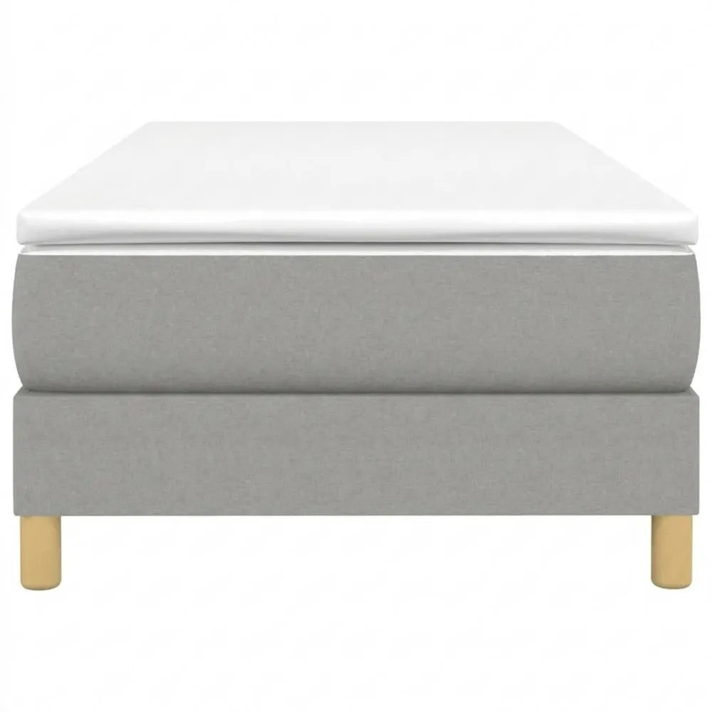 Helles Polsterbett mit Lattenrost in 80x200 cm
