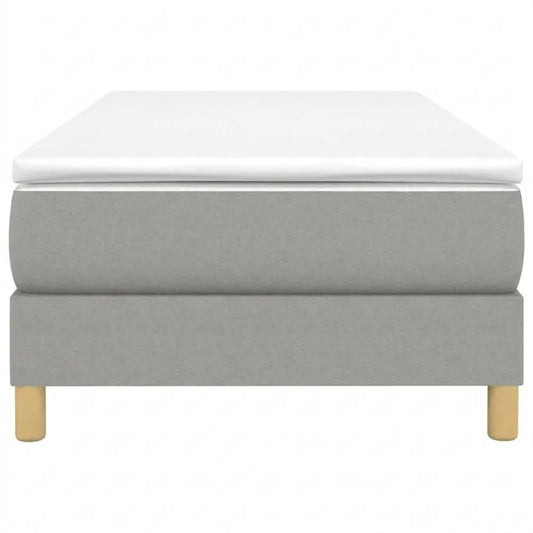 Helles Polsterbett mit Lattenrost in 80x200 cm